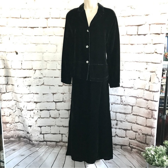 JOHN PAUL RICHARD M Uniform Vintage Black Velvet Blazer  Jacket Size Medium - Picture 2 of 16